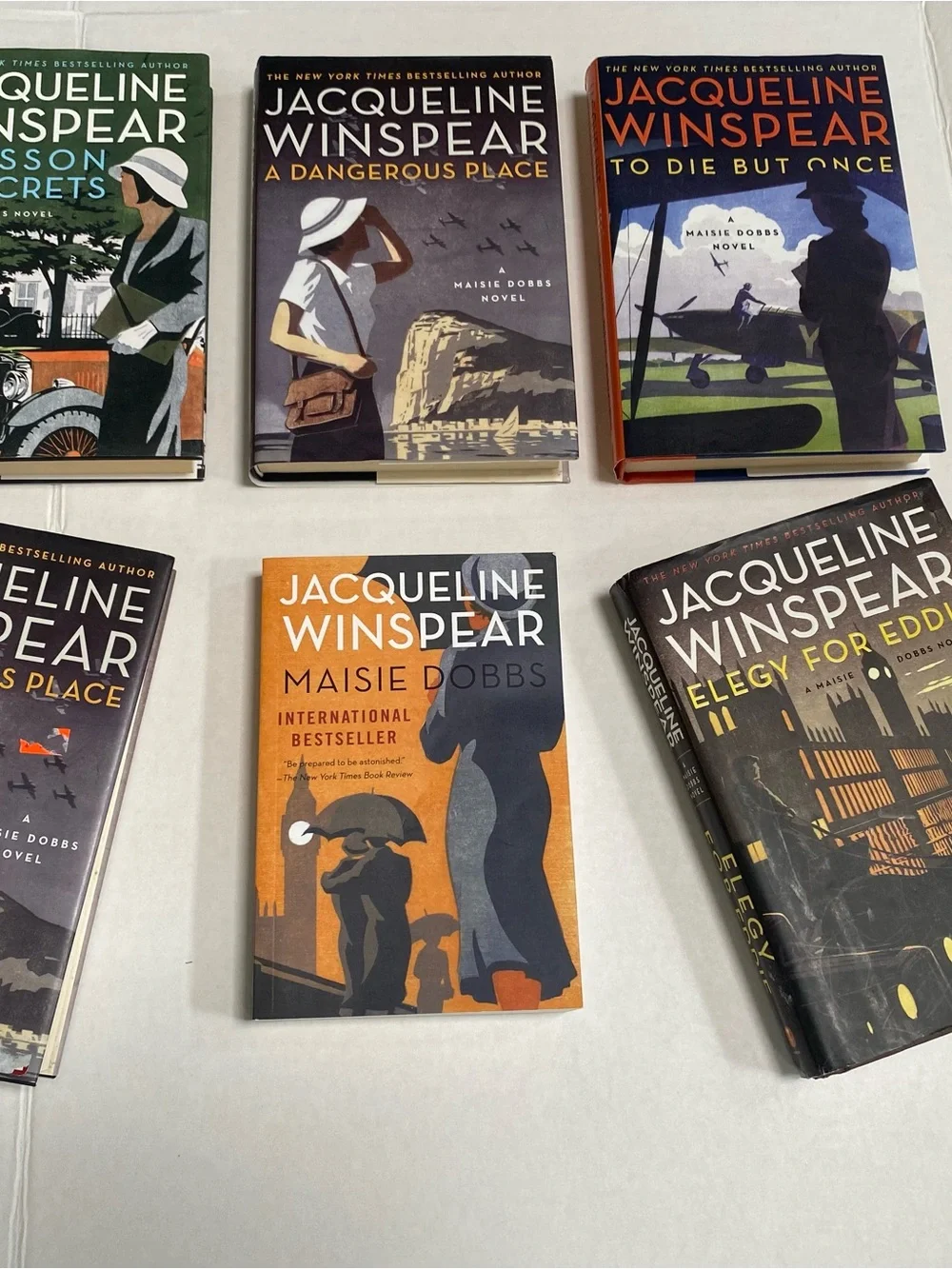Lot of six Maisie Dobbs mysteries